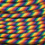 HD Rainbow Round Fabric Cable 3 Core