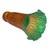 Amber and Green Lily Glass Shade