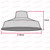 30cm Metal Chrome Plated Shade