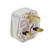 13A Plug. 13A Fuse. Strap Cord Grip: White