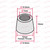 Metal Cap For Push Button Switch Old English