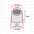 Metal Cap For Push Button Switch Chrome Plated