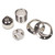 ES | E27 | Edison Screw Nickel Plated Threaded Lampholder with Metal Cord Grip LH13