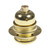 ES | E27 | Edison Screw Brass Plated Threaded Lampholder with Metal Cord Grip LH12