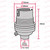 BC | B22 | Bayonet Cap Chrome Un-Switched Lampholder 10mm Entry
