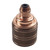 ES | E27 Copper Pendant Lampholder with Decorative Knurled Design
