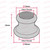 Decorative Brass M10 Coupler