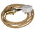 Gold Twisted Cable with Brass BC | B22 Switched Lampholder and Plug 3m