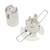 White Salt Lamp SES Lamp Holder with Sprung Fixing Plate
