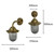 Quinn Wall Lantern (Raw Brass)