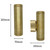 Pharos Up and Down Wall Light (Antique Brass)