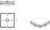 Square White Casing for TENAX Quad