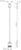 230V 1.8M E27 Vintage Track Pendant - White