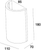 230V G9 40W Curved Up and Down Plaster Wall Light