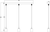 CALLA - 230V E27 Contemporary 3 Light Bar Pendant - Brushed Chrome