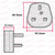 Black 13A Plug Top with 3A Fuse