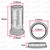 SES | E14 | Small Edison Screw White Threaded Lampholder with Flat Base Fixing Push Wire