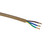 Gold Un-Switched 3 Core with Plug 2.5m Long