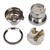 BC | B22 | Bayonet Cap Chrome Un-Switched Lampholder 10mm Entry with Stem Lock