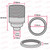 ES | E27 | Edison Screw Chrome Threaded Lampholder with 10mm Base Fixing