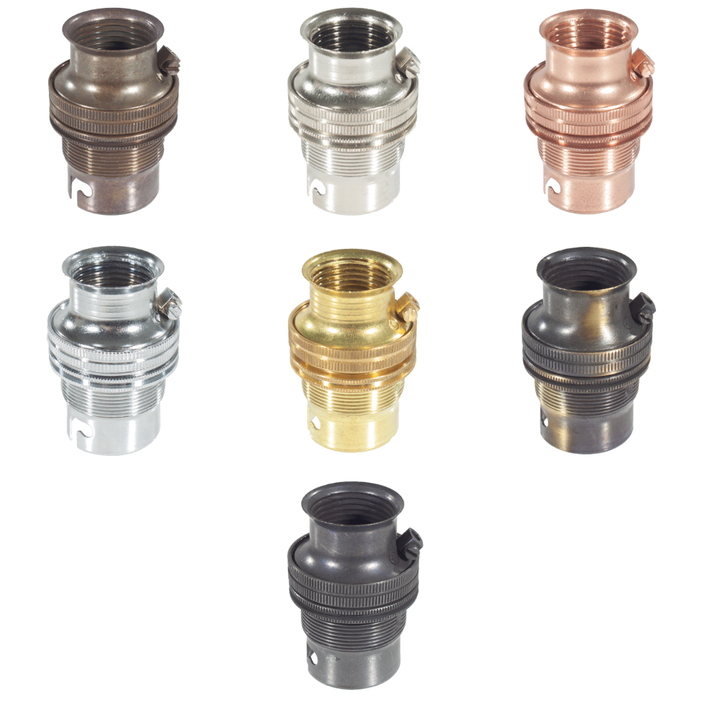 20mm Entry BC | B22 Unswitched Lampholders 20mm Entry BC | B22 Unswitched Lampholders