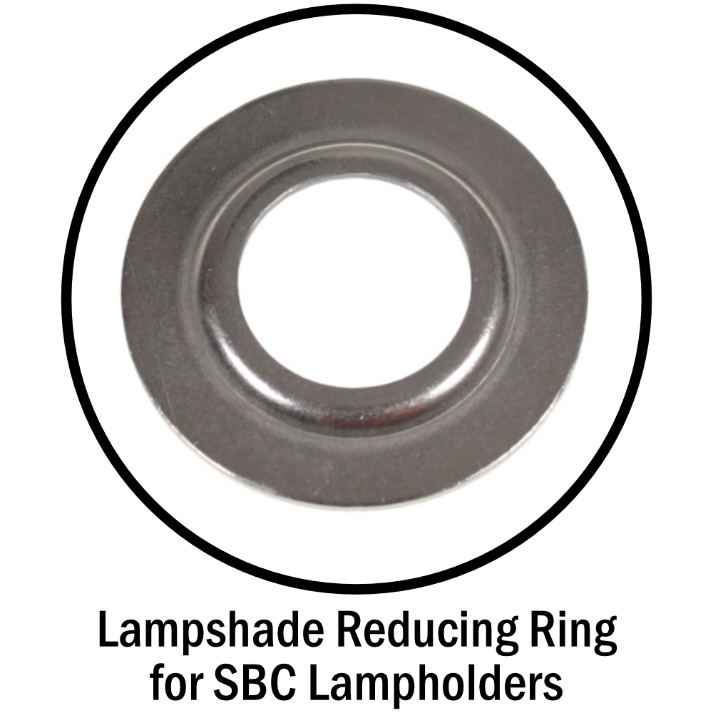 Lampshade Reducing Ring for SBC Lampholders