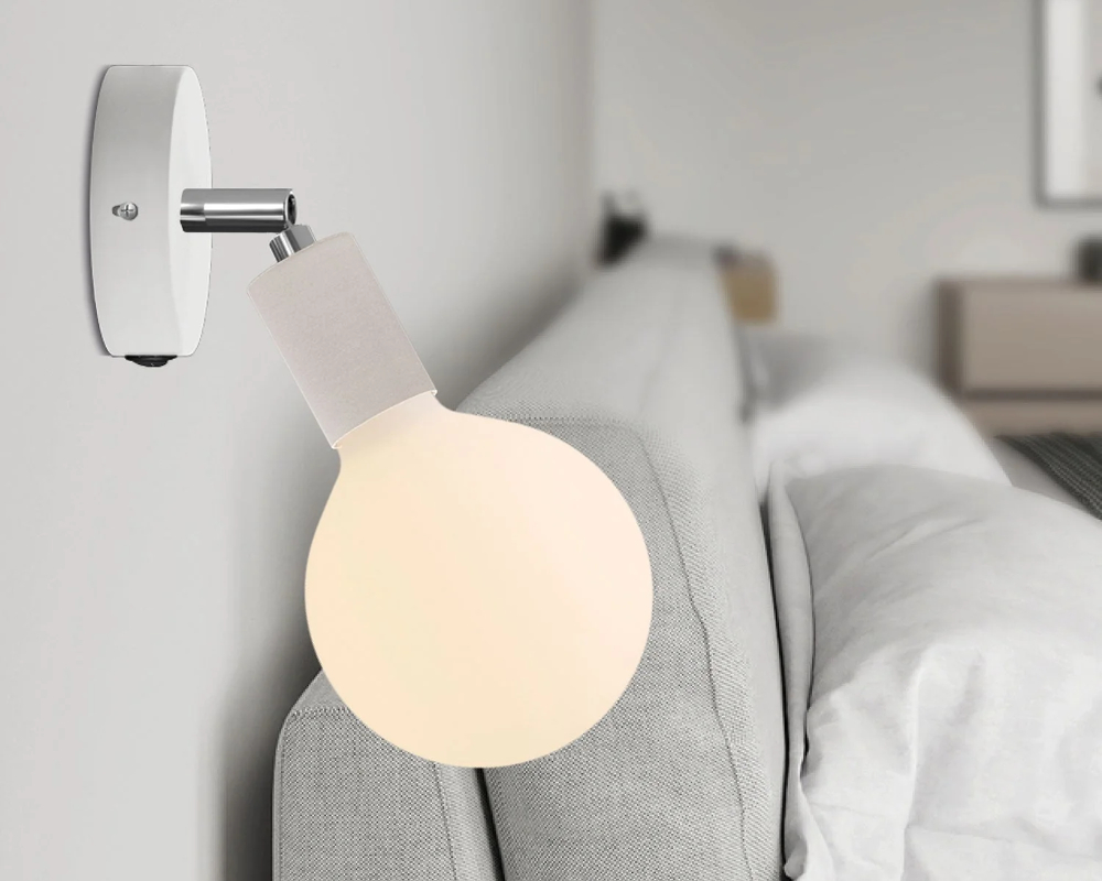 White 1 Hole Switched 83mm Ceiling Rose