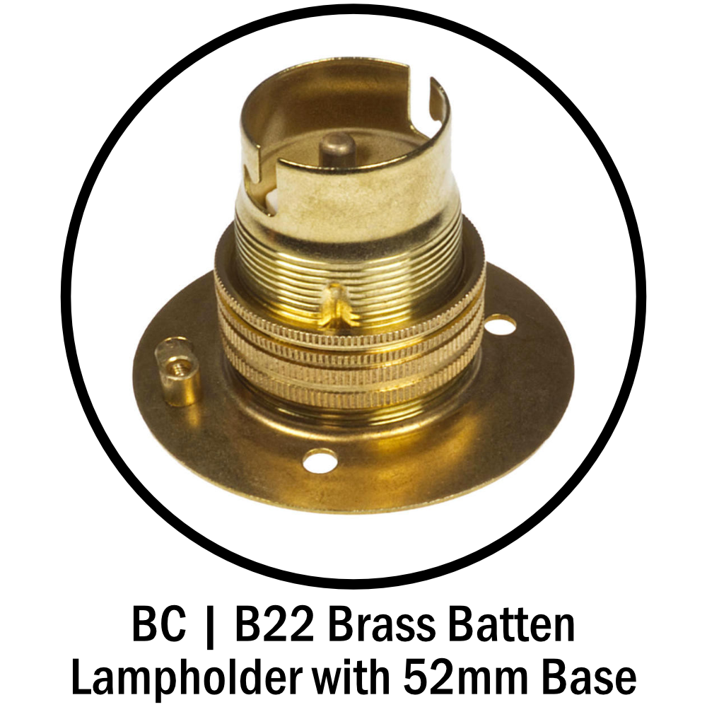 Batten Lampholder with 52mm Base