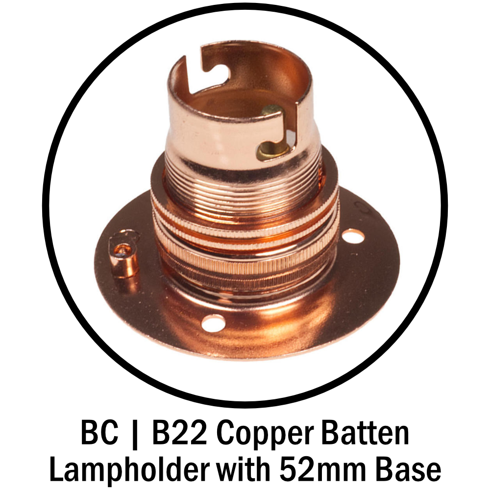 Batten Lampholder with 52mm Base