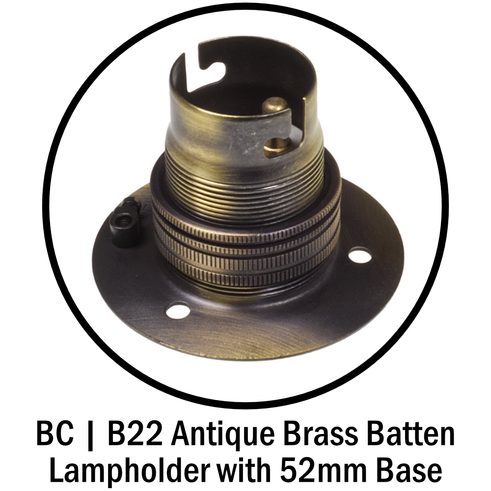 Batten Lampholder with 52mm Base