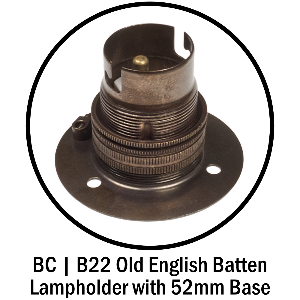 Batten Lampholder with 52mm Base