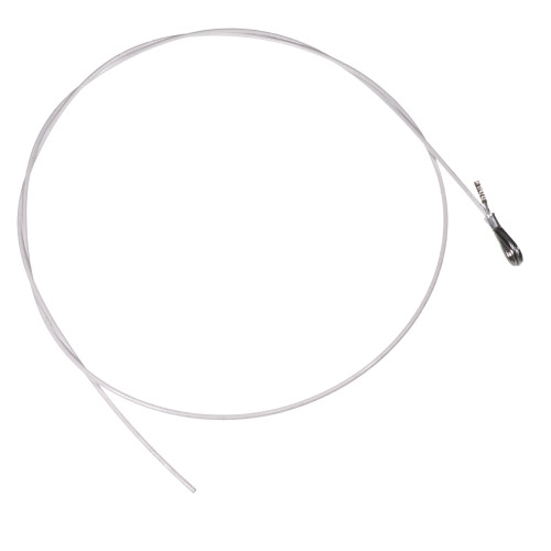 Pvc Wire Rope White 1m White PVC Coated Stainless Steel 1.5mm Wire Rope With Loop