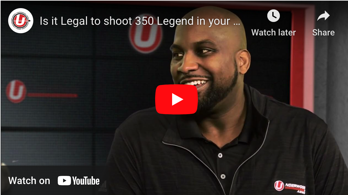 Is it Legal to shoot 350 Legend in your state?