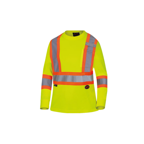 W Safety Birdseye Long Sleeve - Yellow