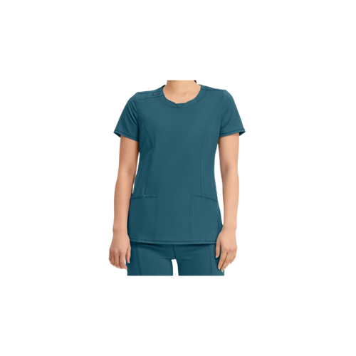 W Mock Wrap Scrub Top