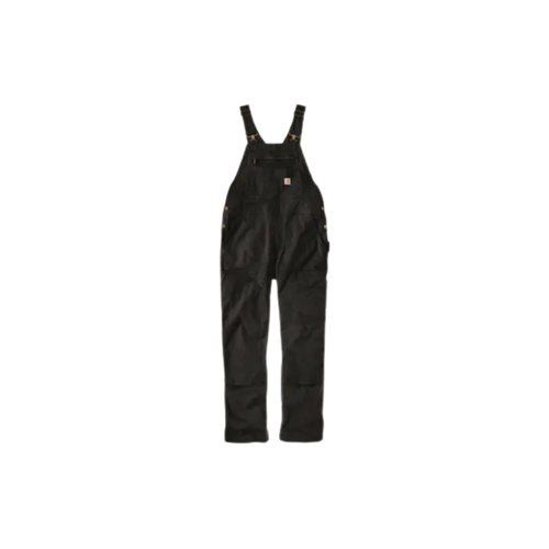 W Canvas Bib Overall - Black