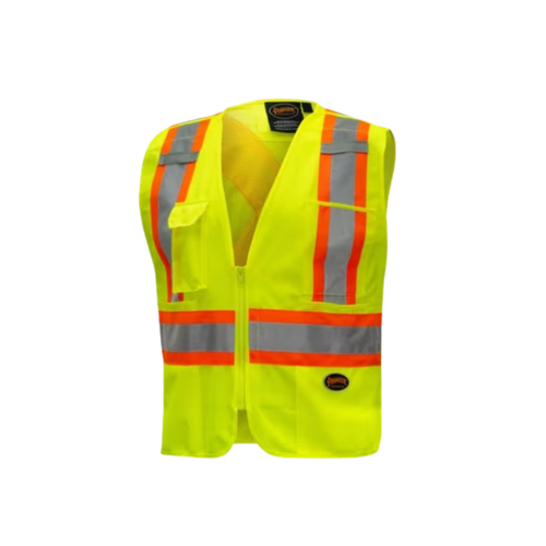 M Tricot Poly Interlock Mesh Vest - Yellow