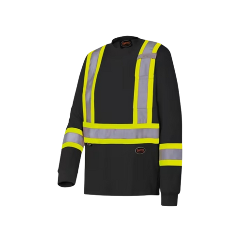 M Birdseye Safety Long Sleeve - Black