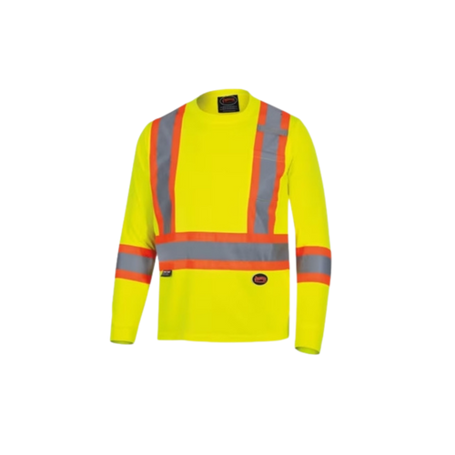 M Birdseye Safety Long Sleeve - Yellow