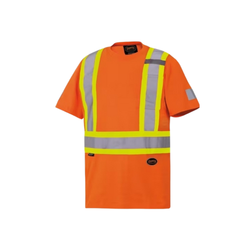 M Short Sleeve Safety Shirt - Orange