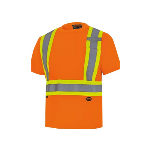 M Birdseye Short Sleeve Safety Shirt - Yellow