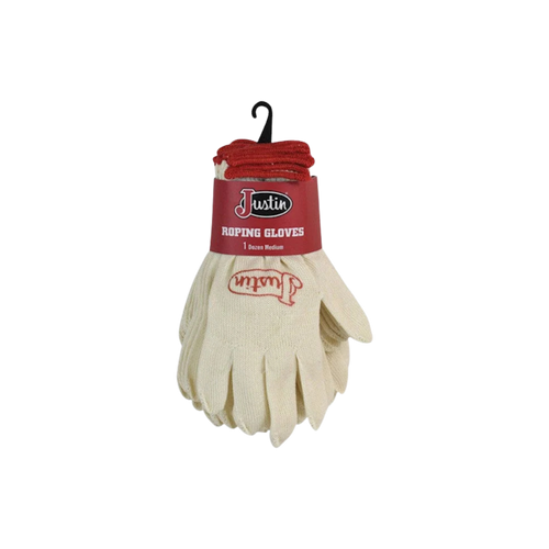 Justin Cotton Roping Glove 12PK