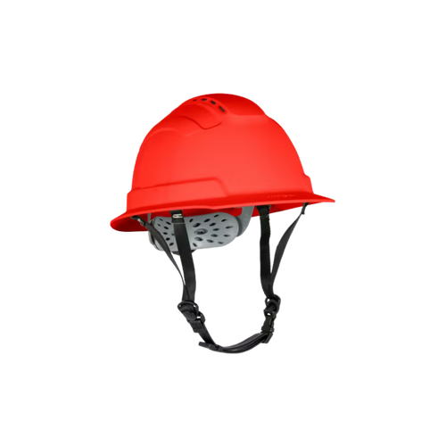 Type 2 Full Brim Safety Helmet Chin Strap - RED