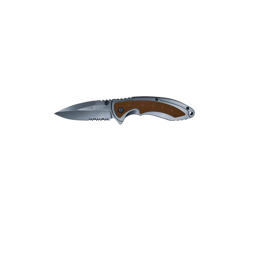 Justin Folding Olive Rubber Inlay Knife