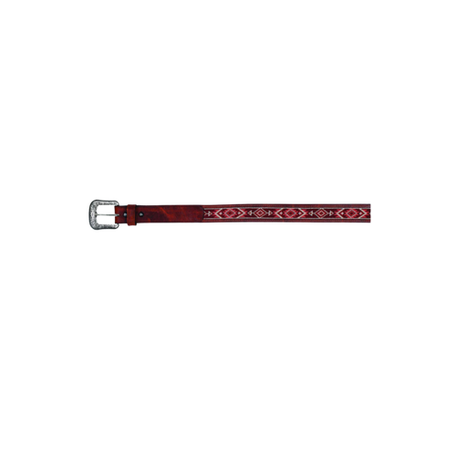W Red Dirt Coral Beaded Belt