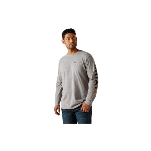 M Ariat Standard Logo Pocket Long Sleeve