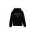 W Retro Hoodie Horn Logo - Black