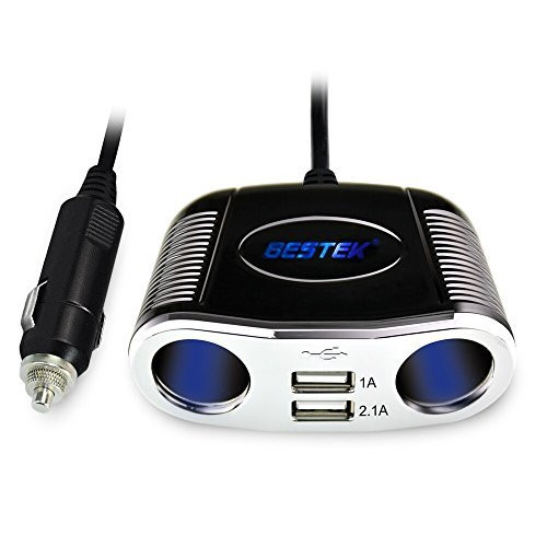 Power Adapter Splitter with USB Two 12V / 24V sockets DashCameraNation