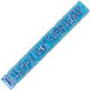 90127 GLITZ BLUE FOIL BANNER 60th BIRTHDAY