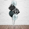 Birthday Latex Balloons,2 x Silver & 1 x Black Printed Happy
1 X Happy Birthday Foil & Number Foil